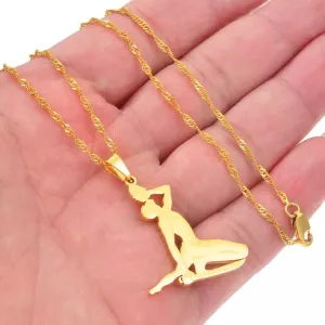 HAITI drinking girl necklace