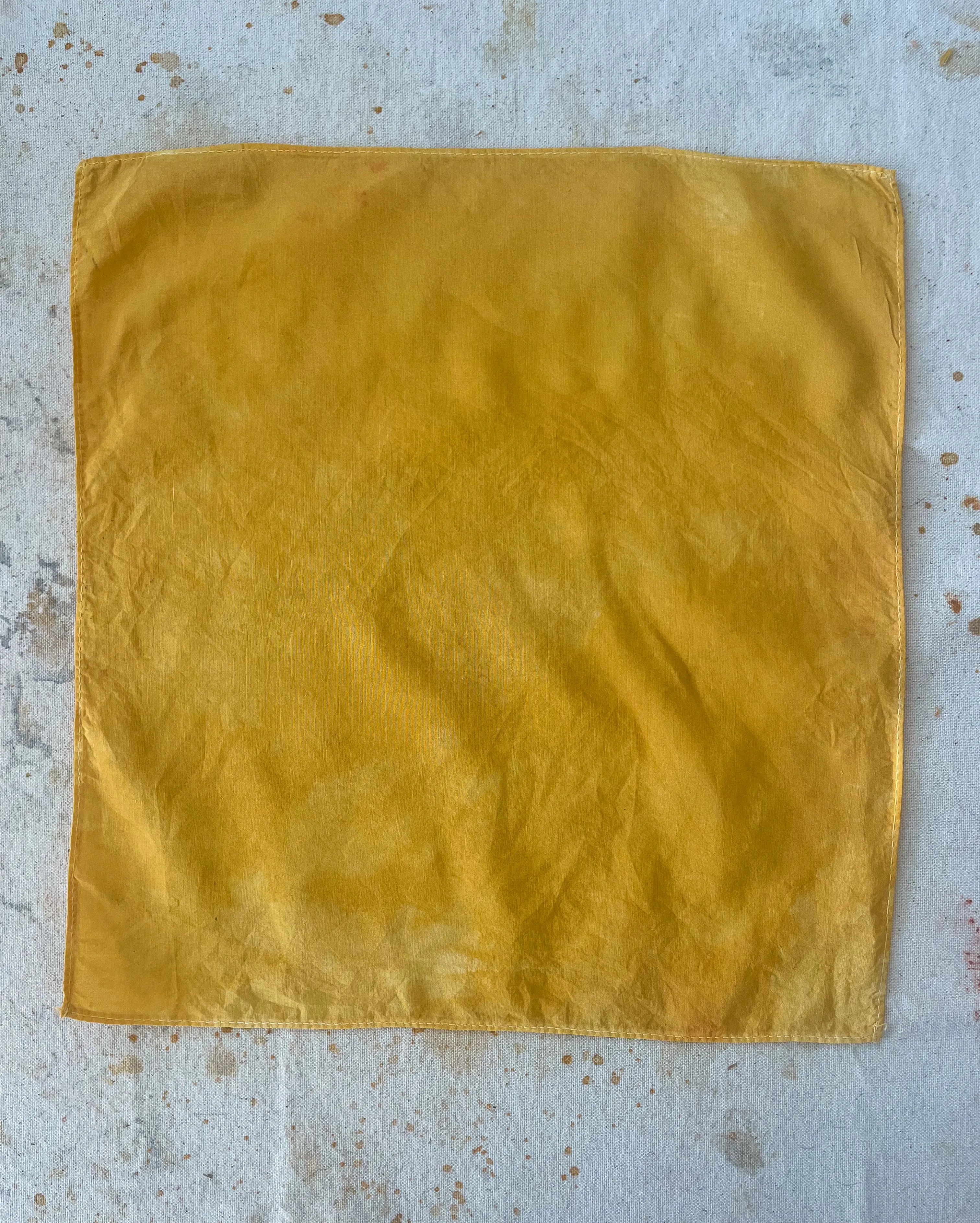 Hand-Dyed Silk Pocket Squares - Sulfur Cosmos