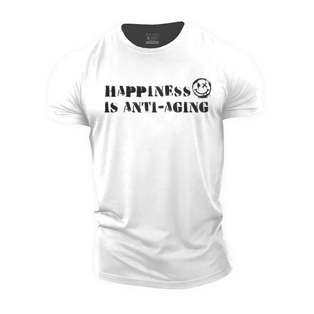 Happiness Is Anti-Aging Cotton T-Shirt