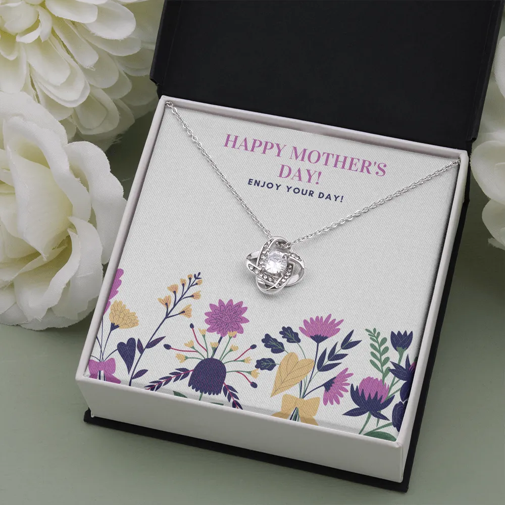 Happy Mother's Day Enjoy Love Knot Necklace