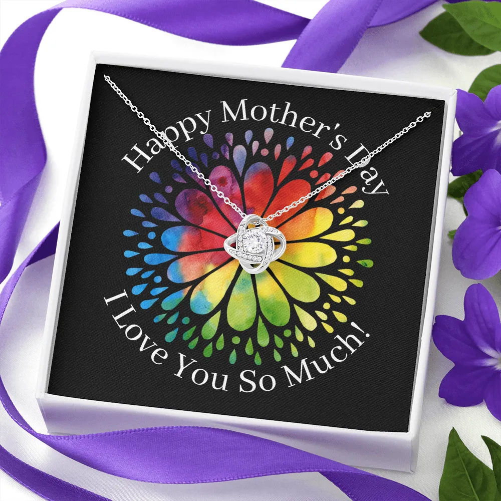 Happy Mother's Day Love You Love Knot Necklace