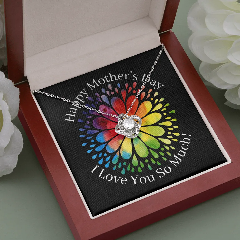 Happy Mother's Day Love You Love Knot Necklace