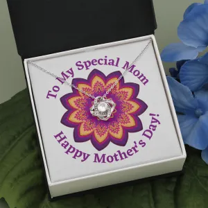 Happy Mother's Day Special Mom Love Knot Necklace