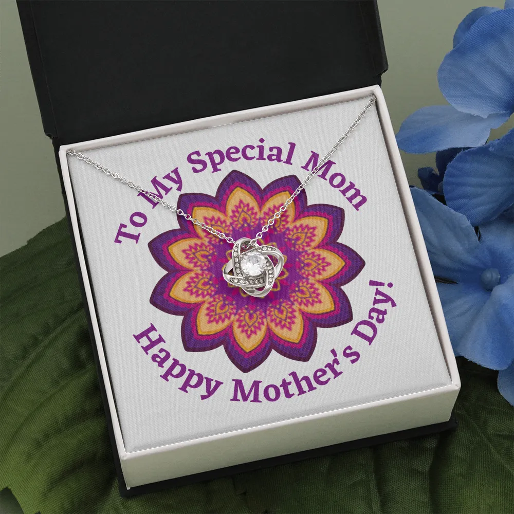Happy Mother's Day Special Mom Love Knot Necklace