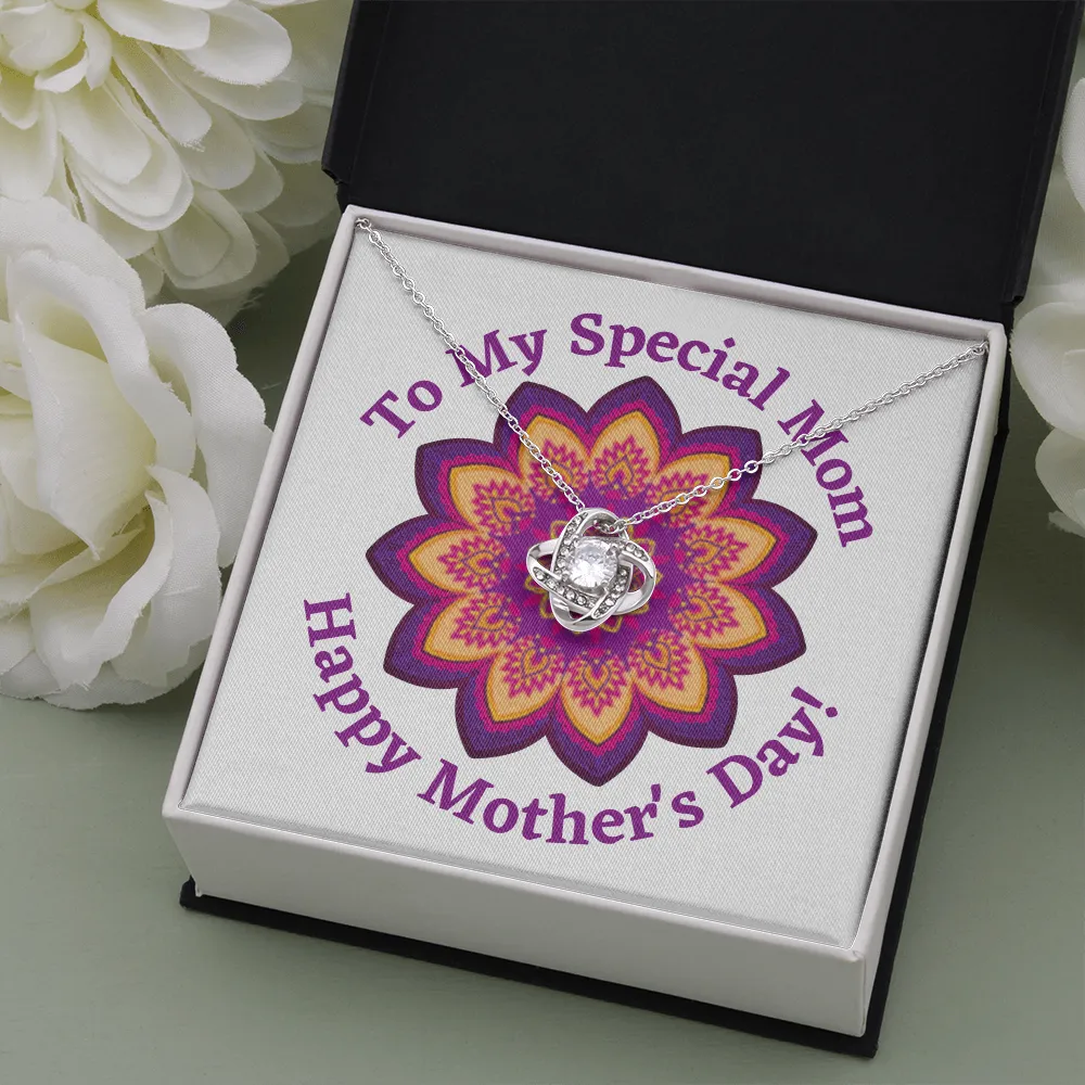 Happy Mother's Day Special Mom Love Knot Necklace