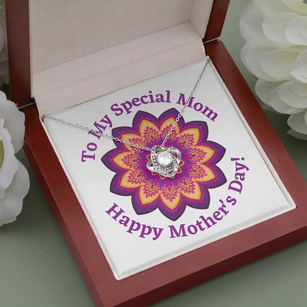 Happy Mother's Day Special Mom Love Knot Necklace