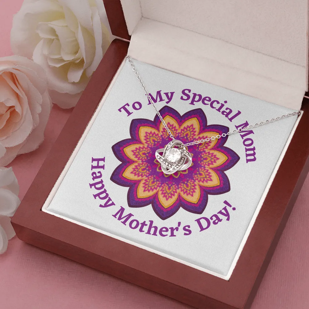 Happy Mother's Day Special Mom Love Knot Necklace