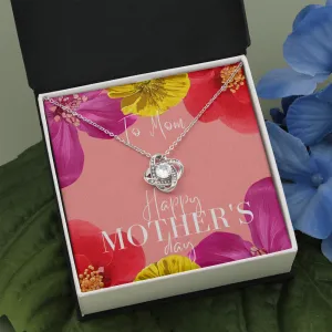 Happy Mother's Day To Mom Love Knot Necklace