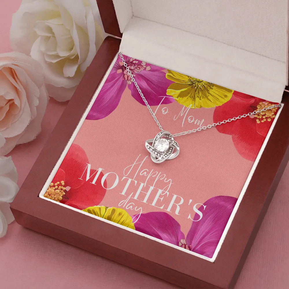 Happy Mother's Day To Mom Love Knot Necklace