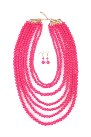 HDN1365 - STRAND BUBBLE NECKLACE SET