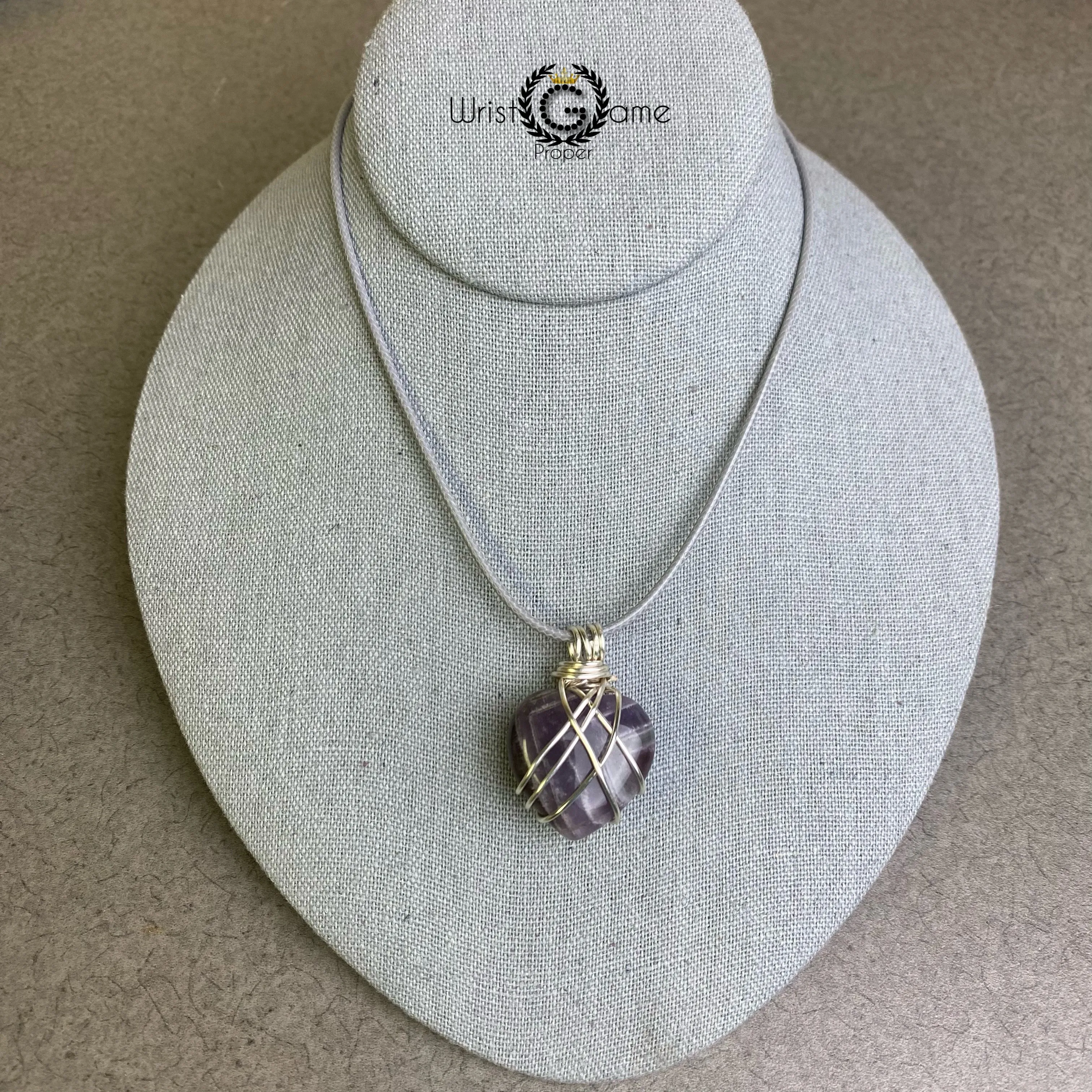 Healing Necklace Heart_Amethyst
