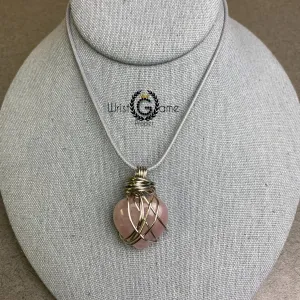 Healing Necklace Heart_Rose Quartz