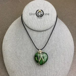Healing Necklace Heart_Ruby Zoisite