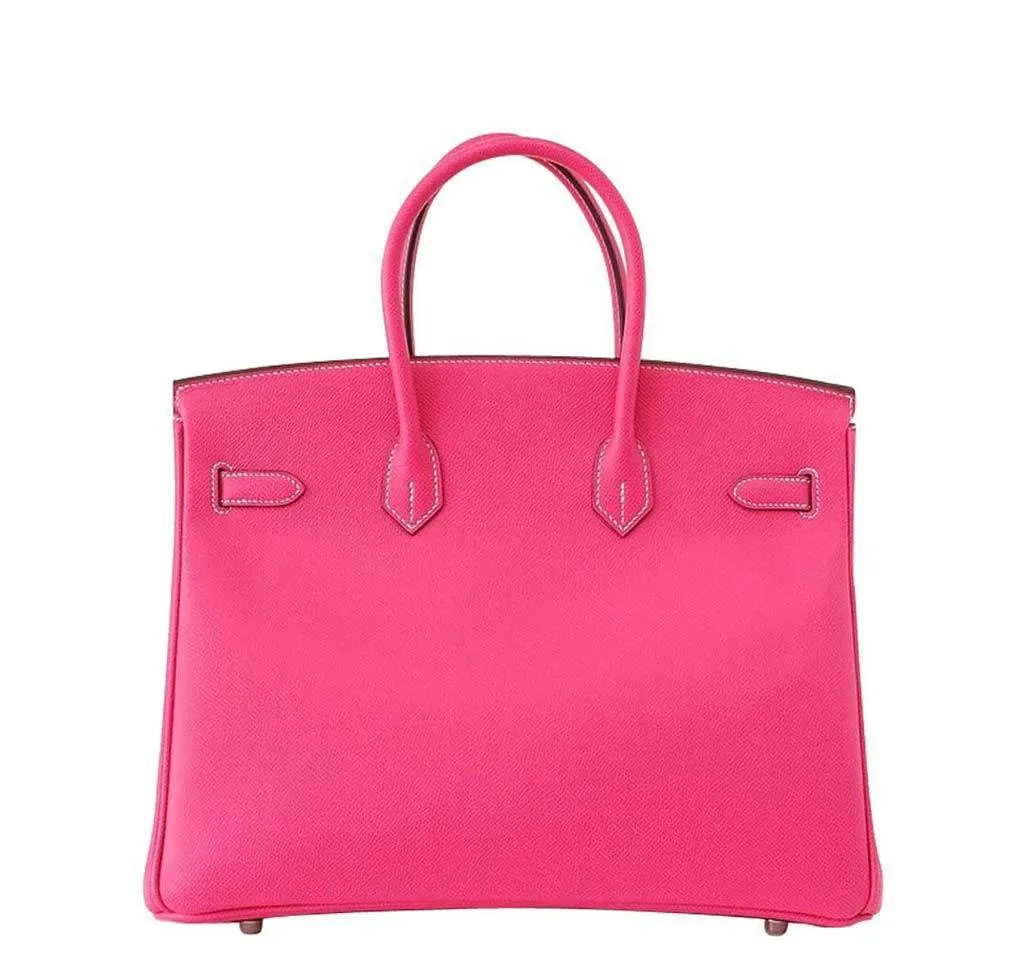 Hermès Birkin 35 Rose Tyrien Pink Bag PHW