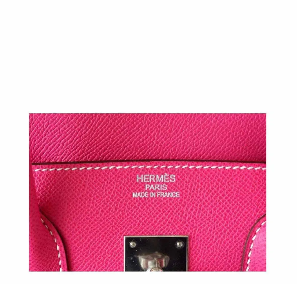 Hermès Birkin 35 Rose Tyrien Pink Bag PHW