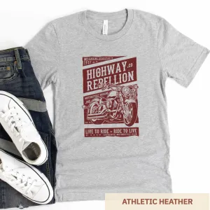 Highway Rebellion - Adult Unisex Jersey Crew Tee