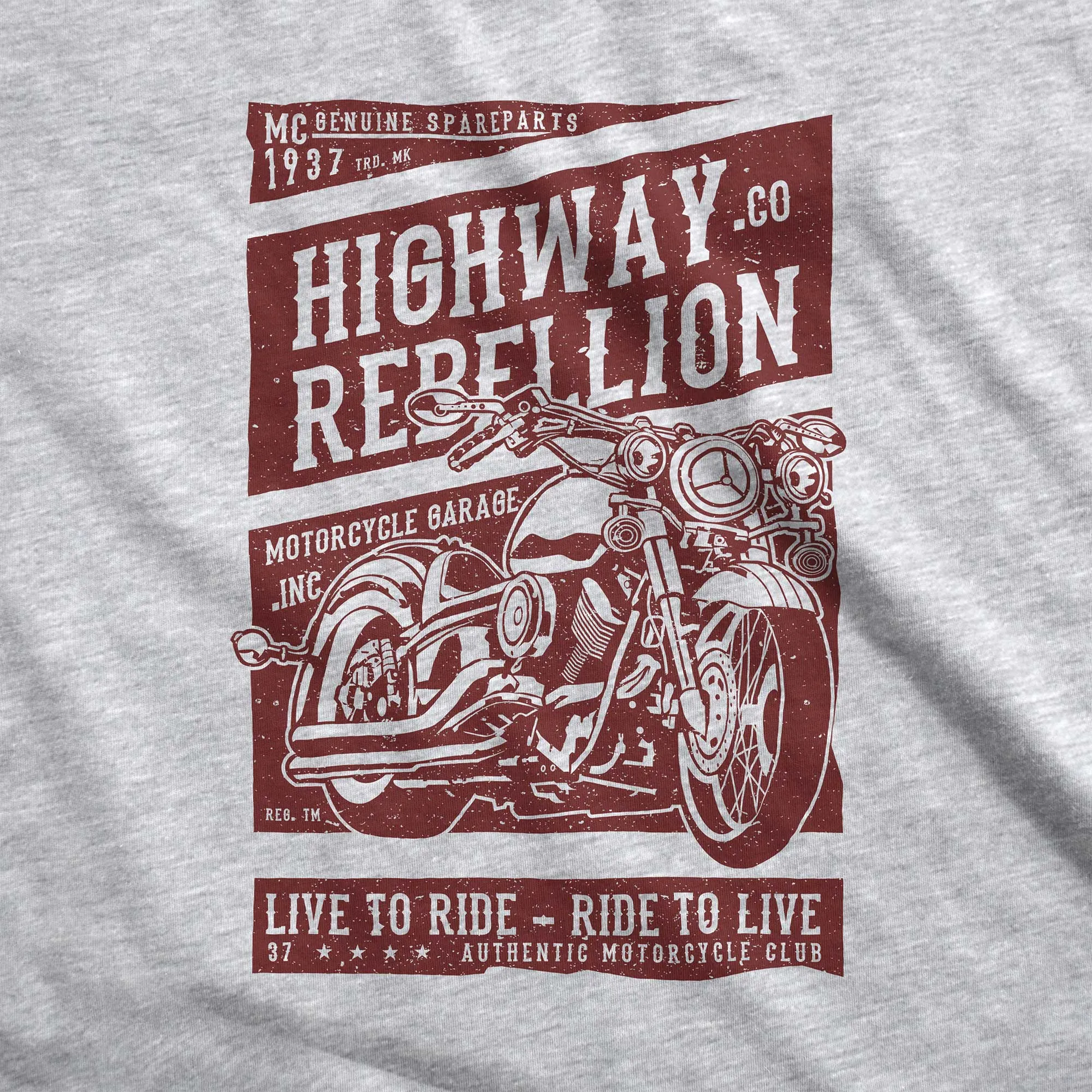 Highway Rebellion - Adult Unisex Jersey Crew Tee