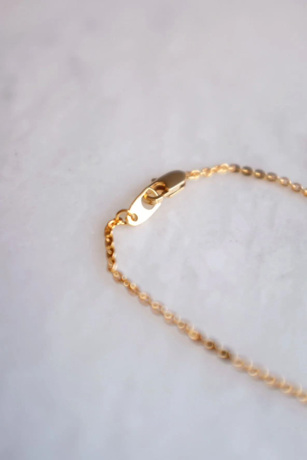 Hoi An 16K Gold Plated Necklace with Circle-shaped Genuine Horn Pendant