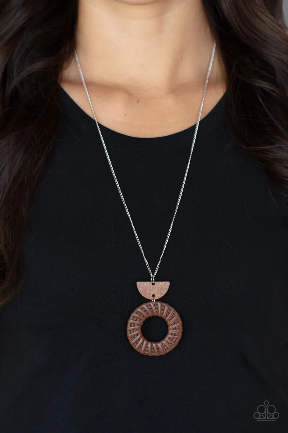 Homespun Stylist - Brown Necklace