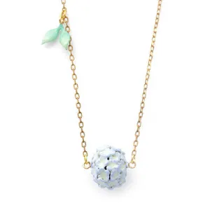 Hydrangea Purple Necklace