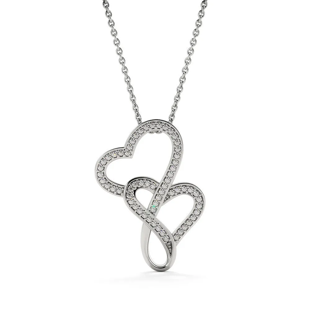 I just need you-Double Hearts Necklace for Wife