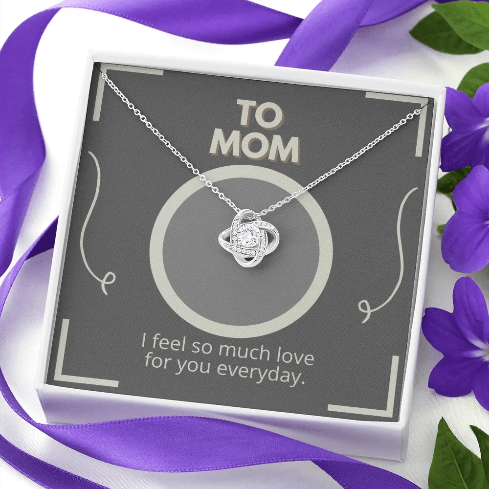 I Love You So Much Love Knot Necklace