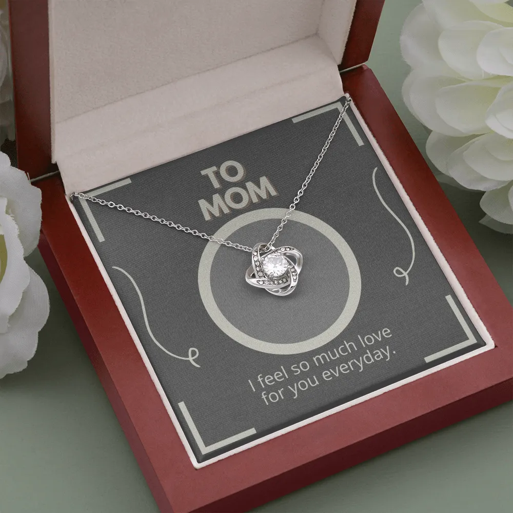 I Love You So Much Love Knot Necklace