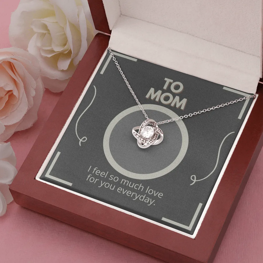 I Love You So Much Love Knot Necklace