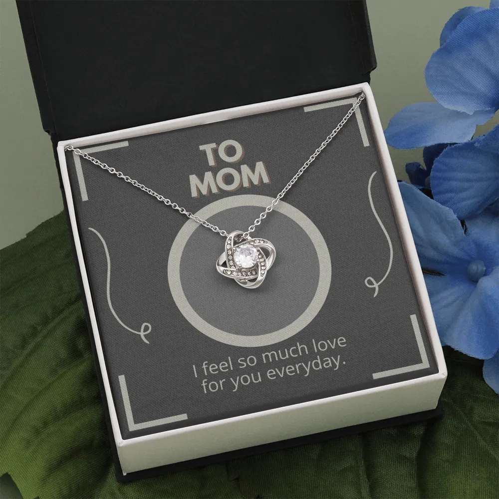 I Love You So Much Love Knot Necklace