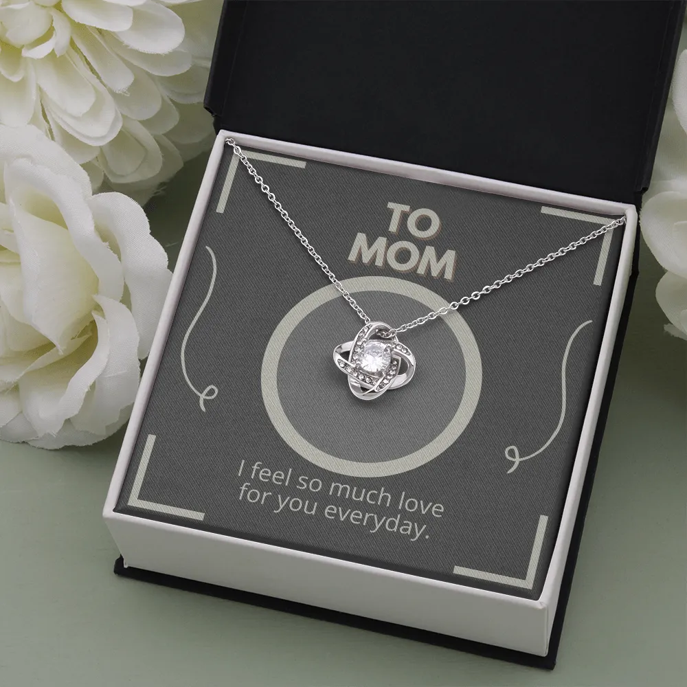 I Love You So Much Love Knot Necklace
