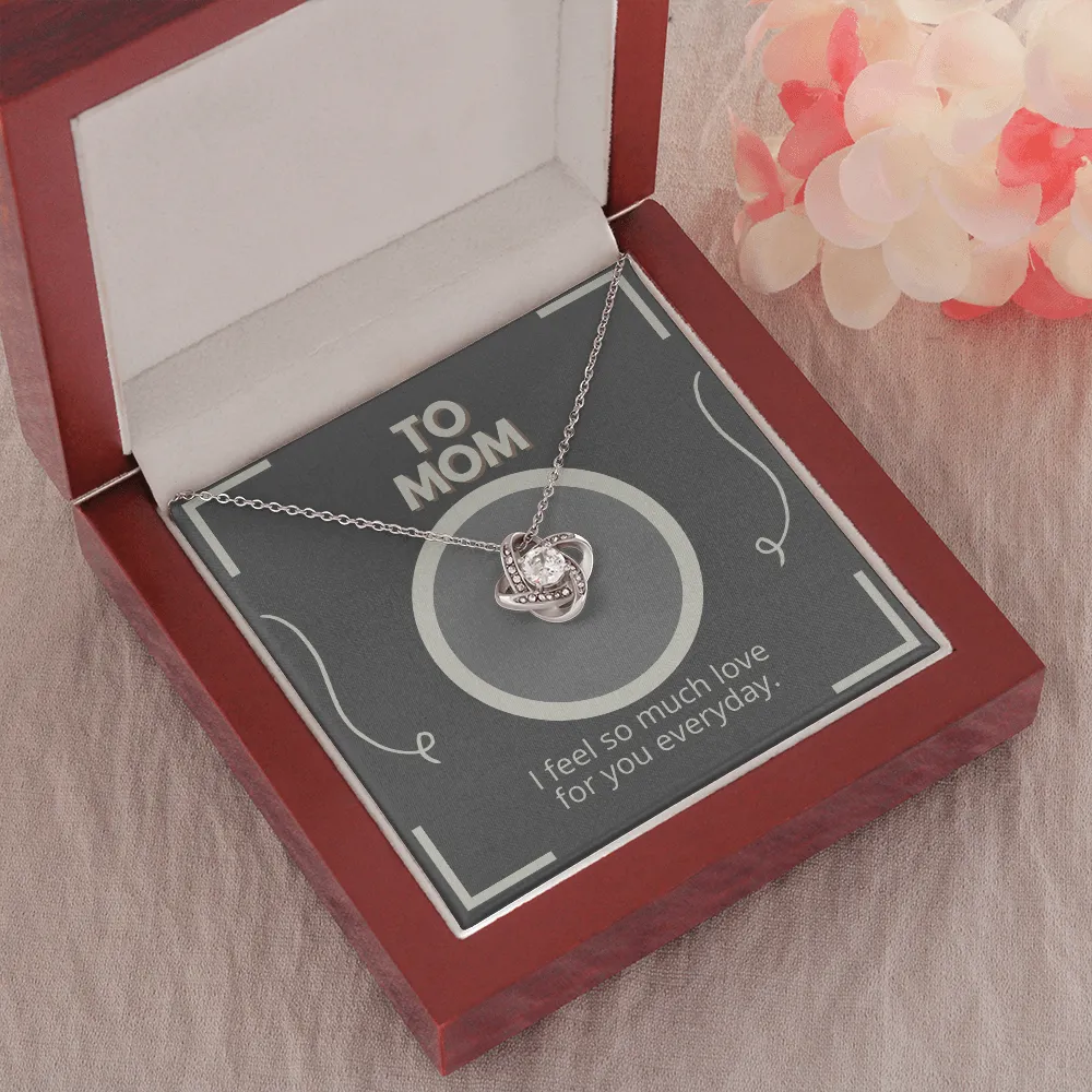 I Love You So Much Love Knot Necklace