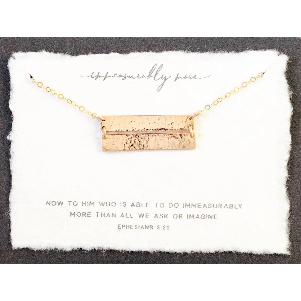 Immeasurably More Necklace,  14k Gold filled