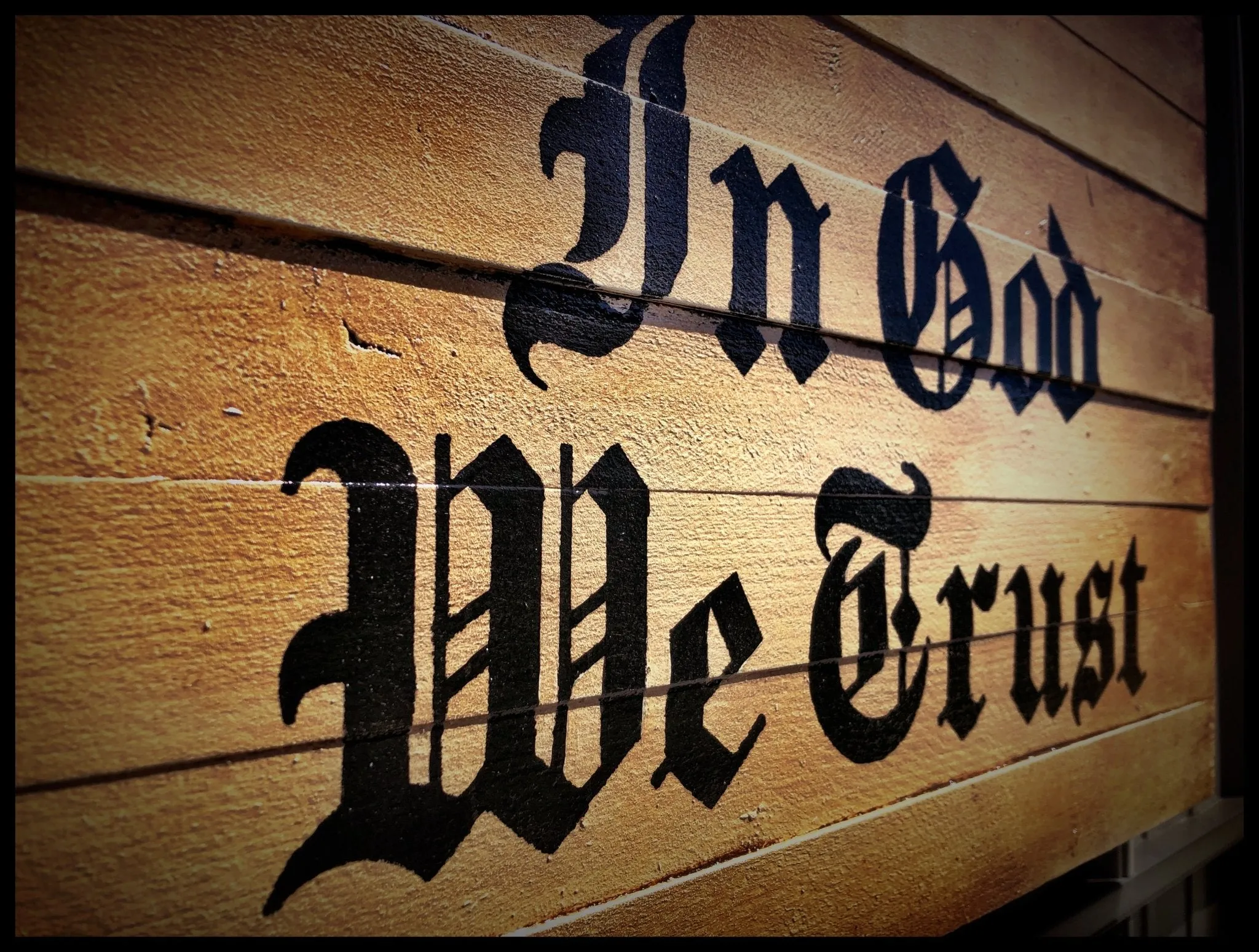In God We Trust Flag - Wood Flags