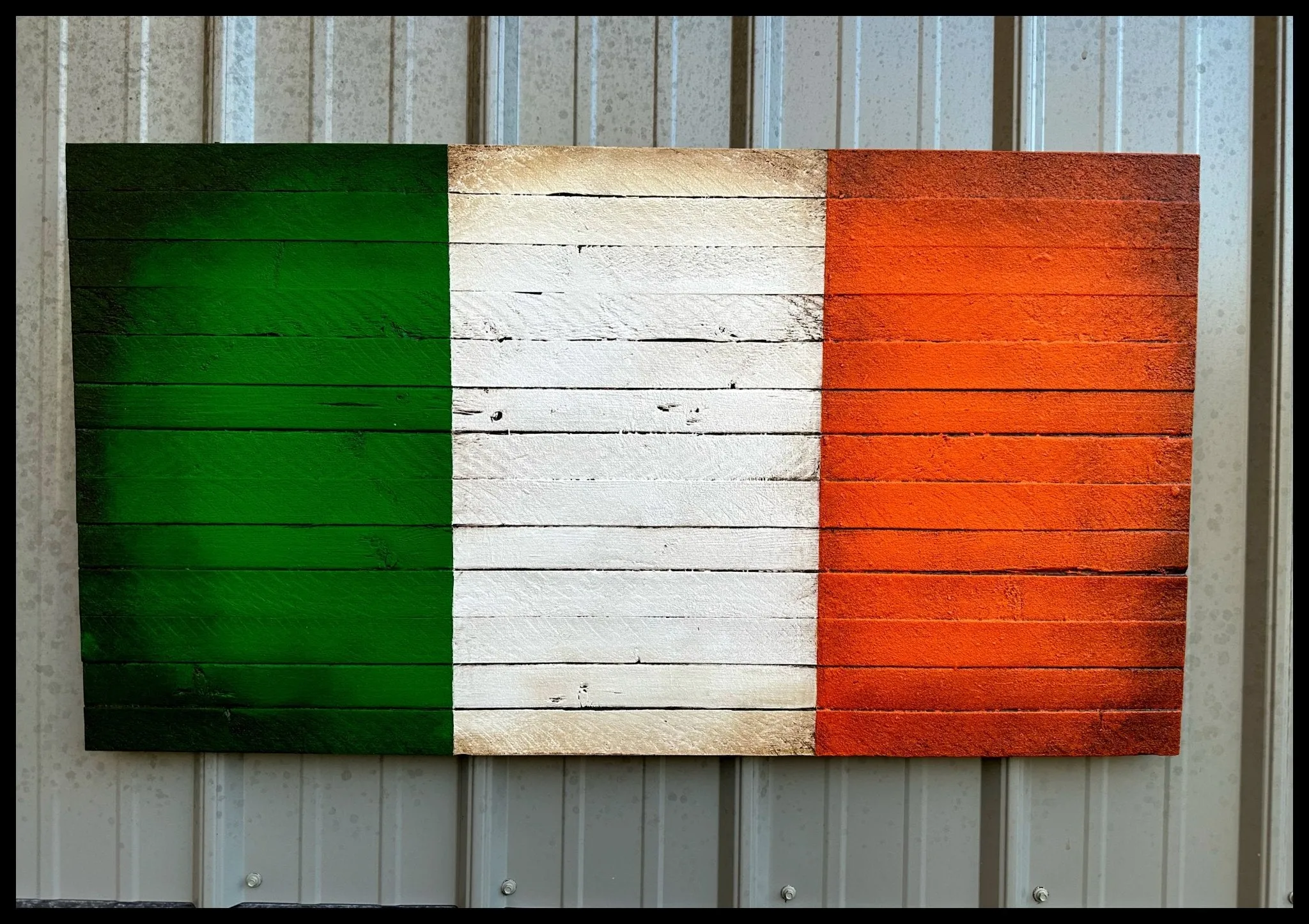 Irish Flag - Wood Irish Flag