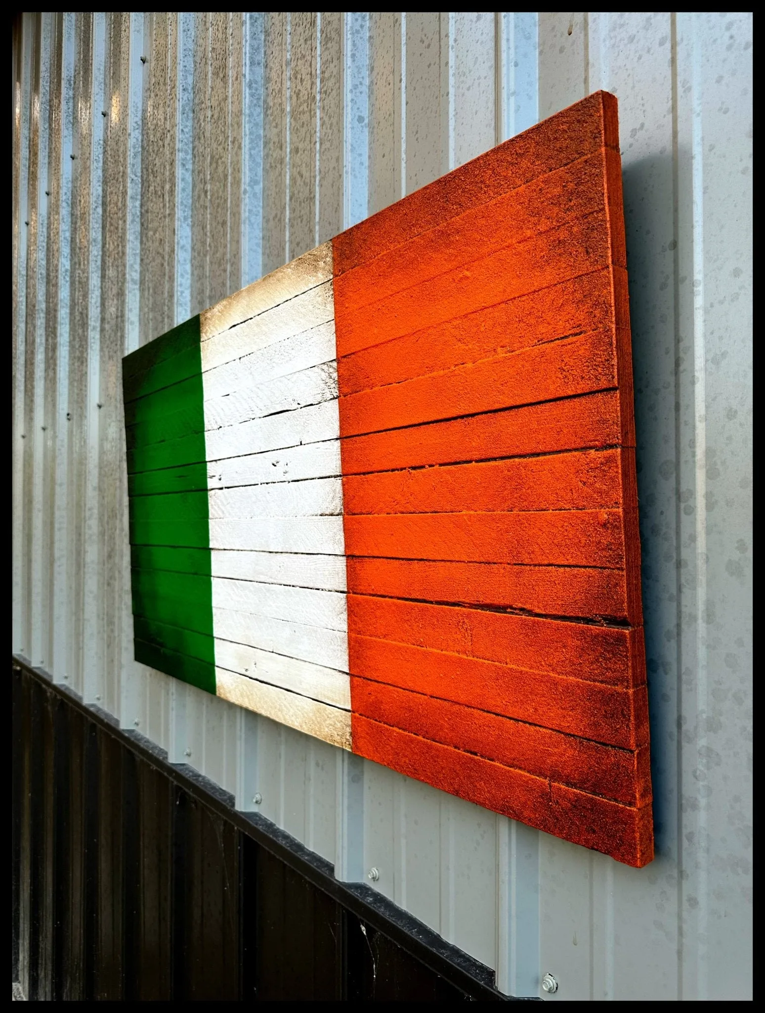 Irish Flag - Wood Irish Flag