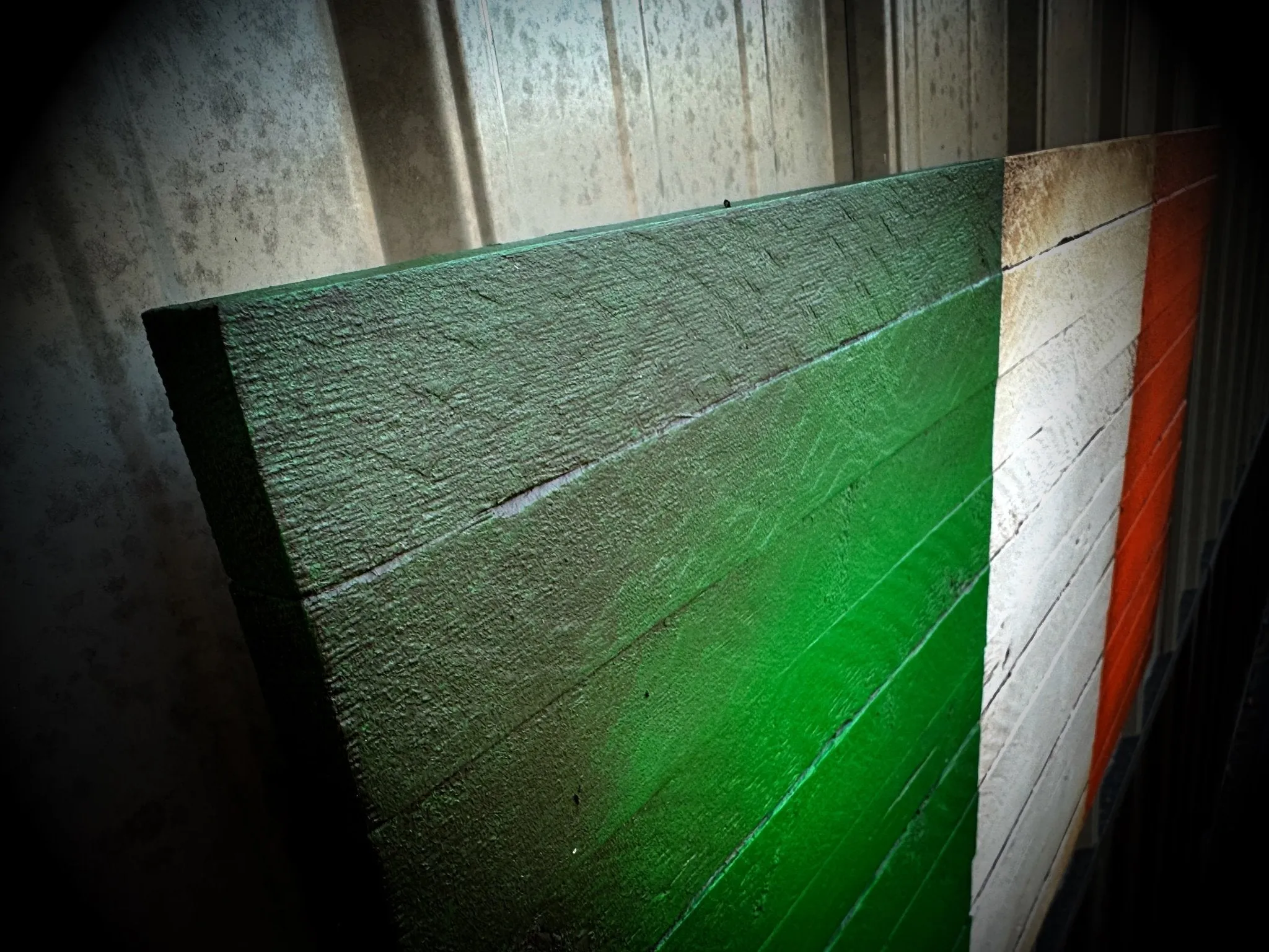 Irish Flag - Wood Irish Flag
