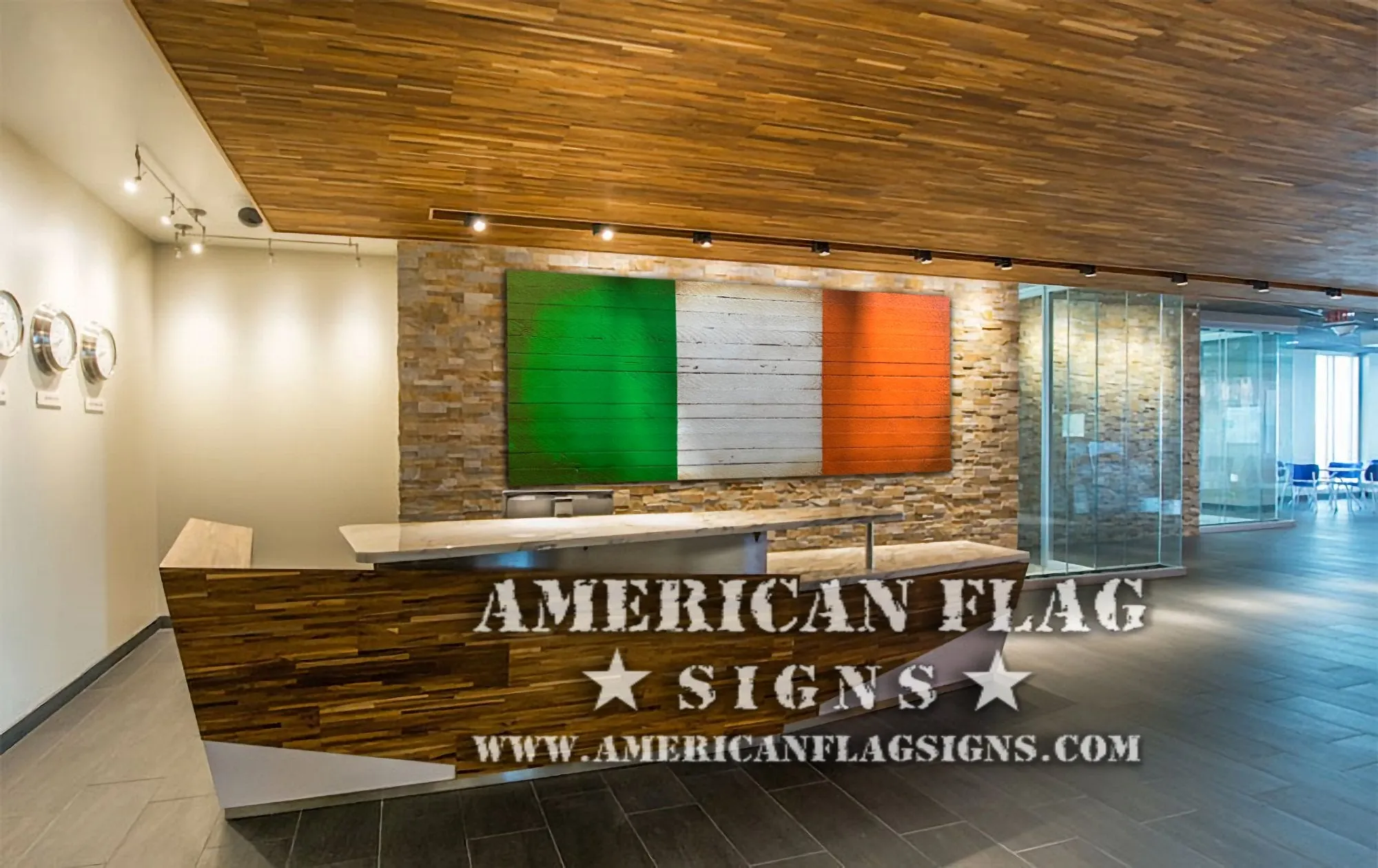 Irish Flag - Wood Irish Flag
