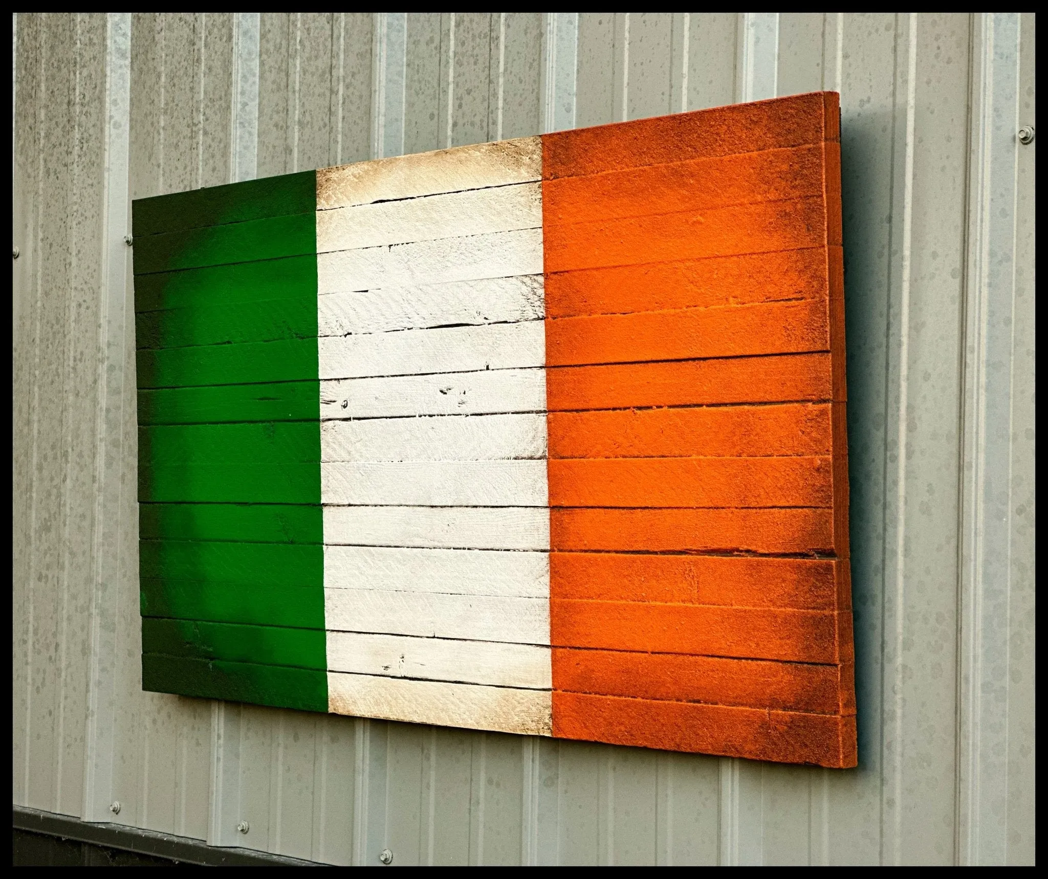 Irish Flag - Wood Irish Flag