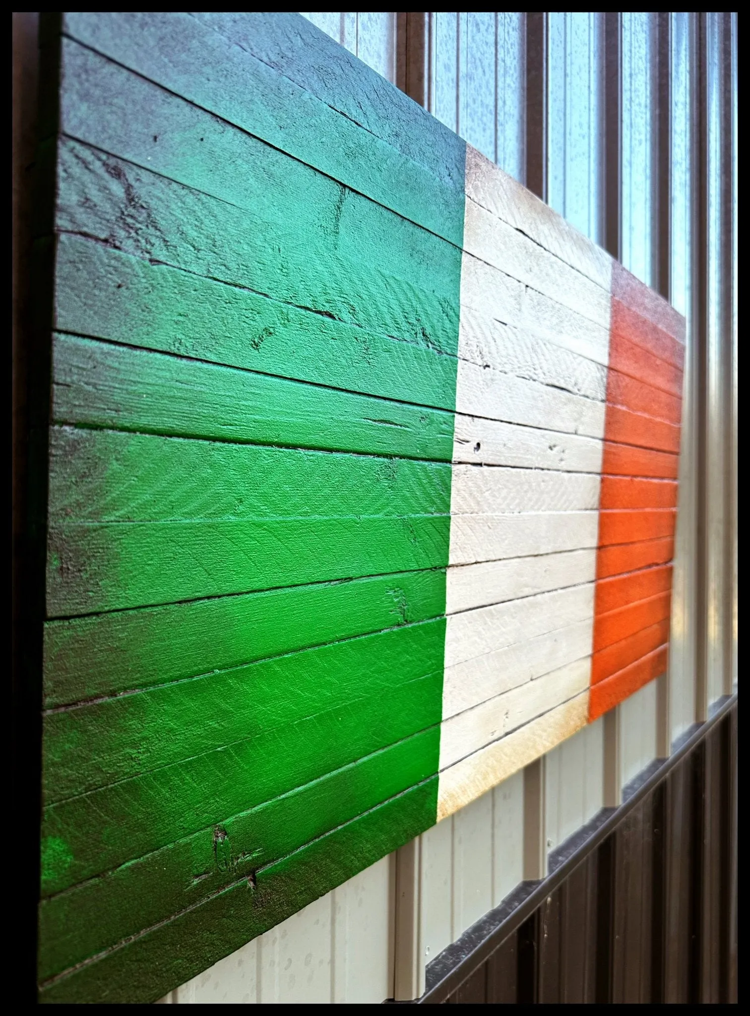 Irish Flag - Wood Irish Flag