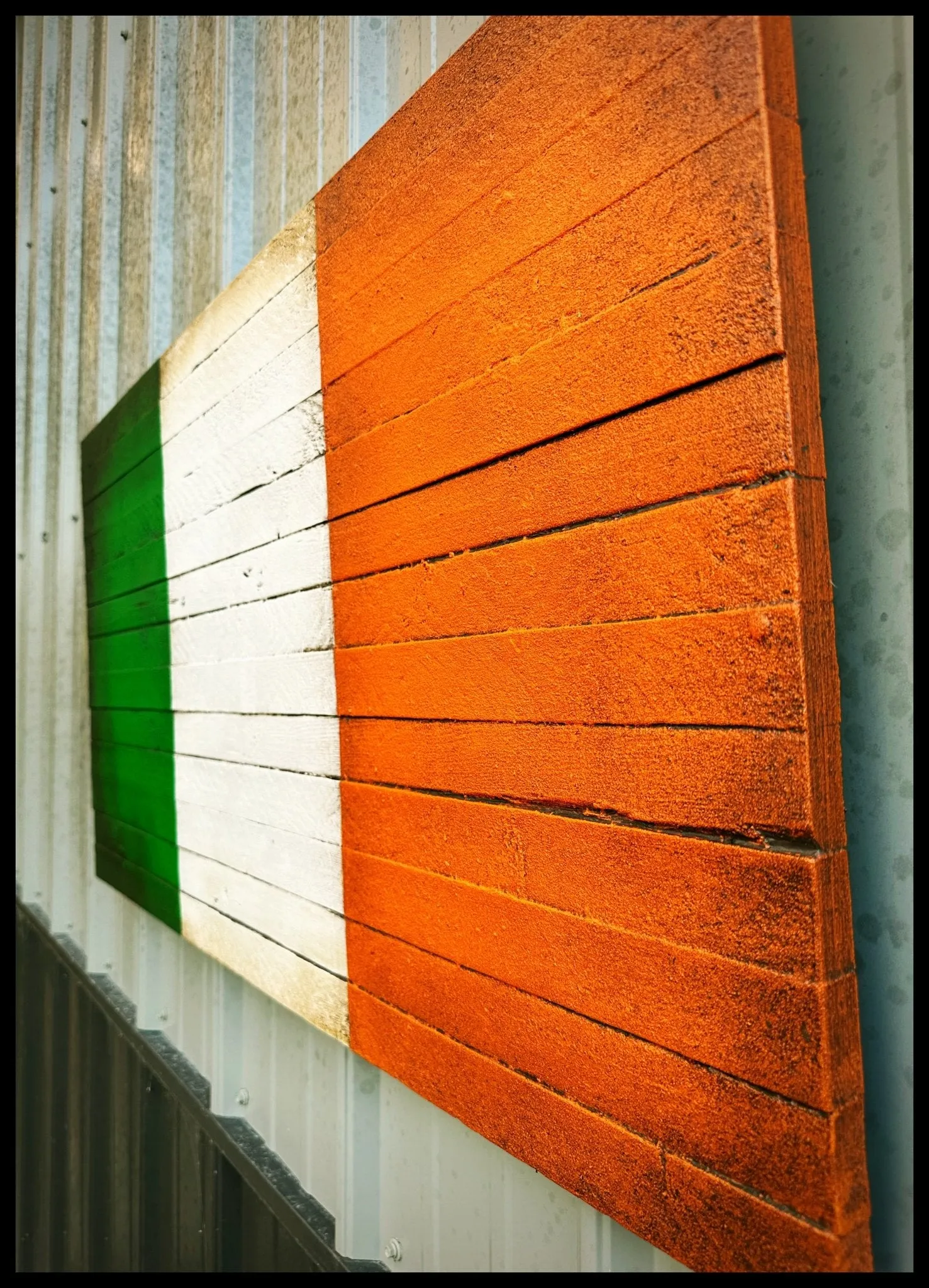 Irish Flag - Wood Irish Flag