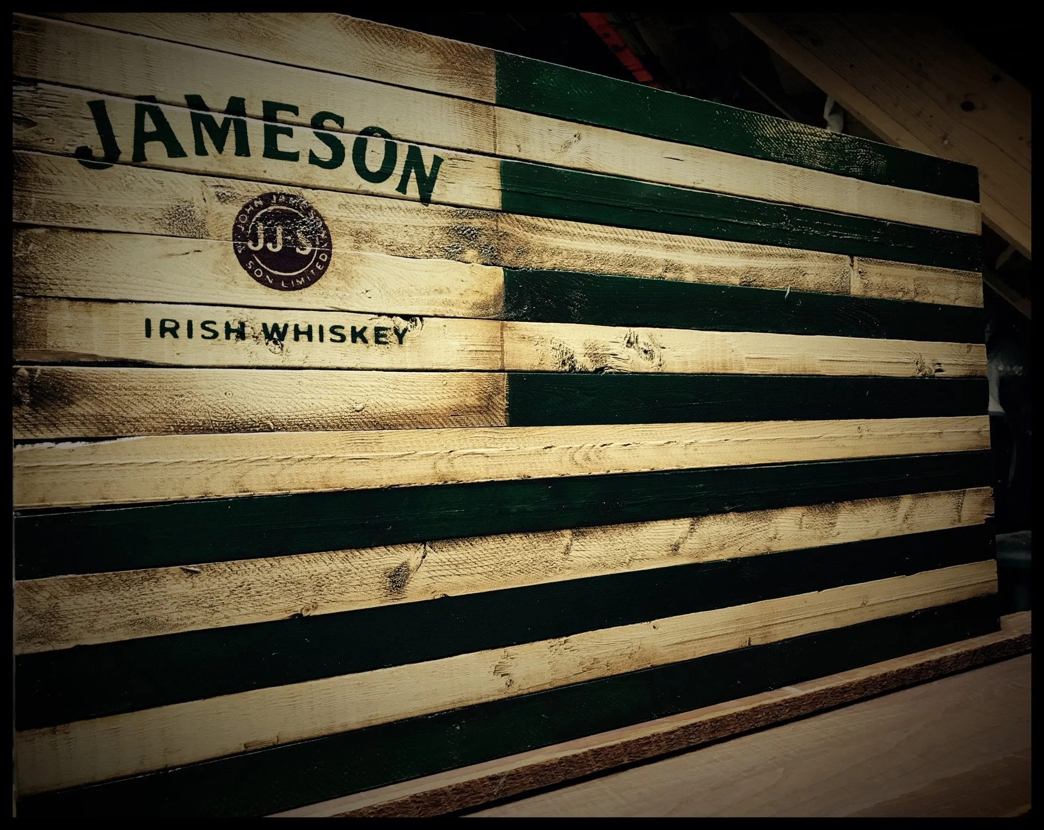 Jameson Irish Whiskey Rustic Flag