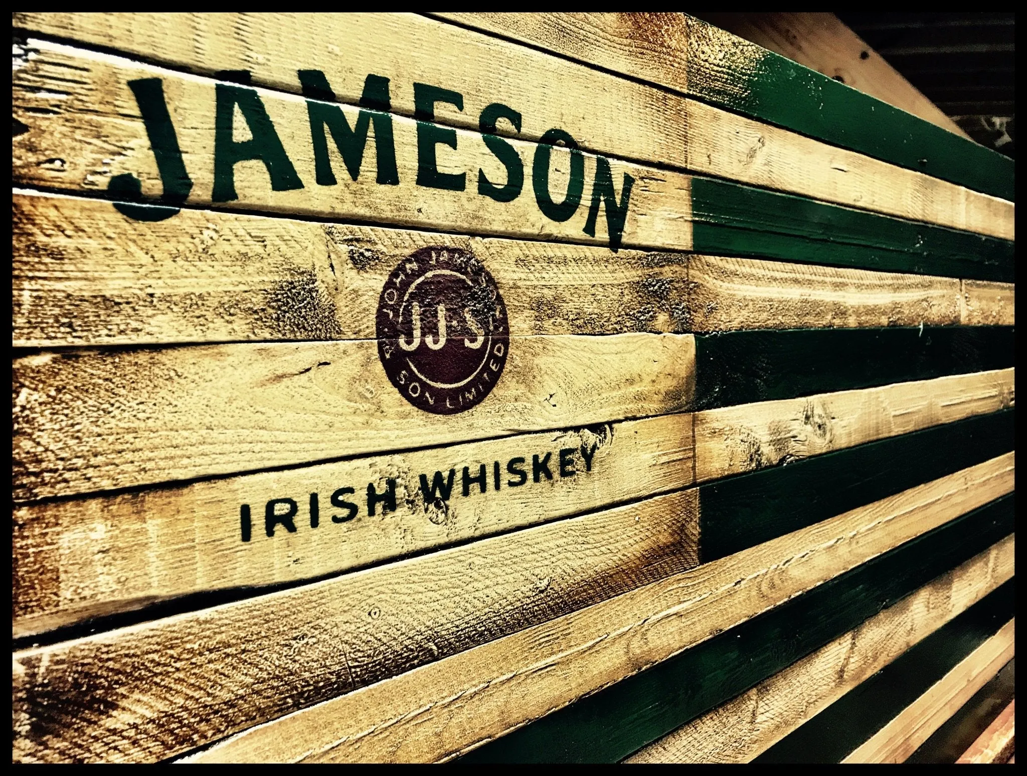 Jameson Irish Whiskey Rustic Flag