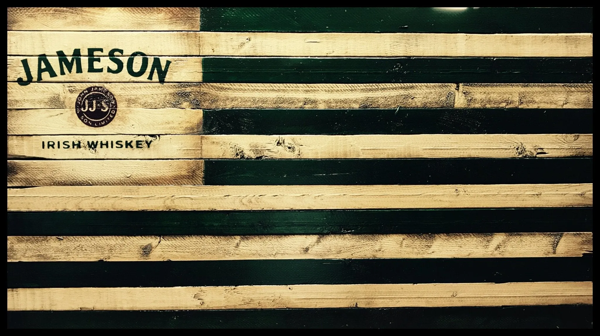 Jameson Irish Whiskey Rustic Flag