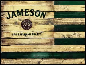 Jameson Irish Whiskey Rustic Flag