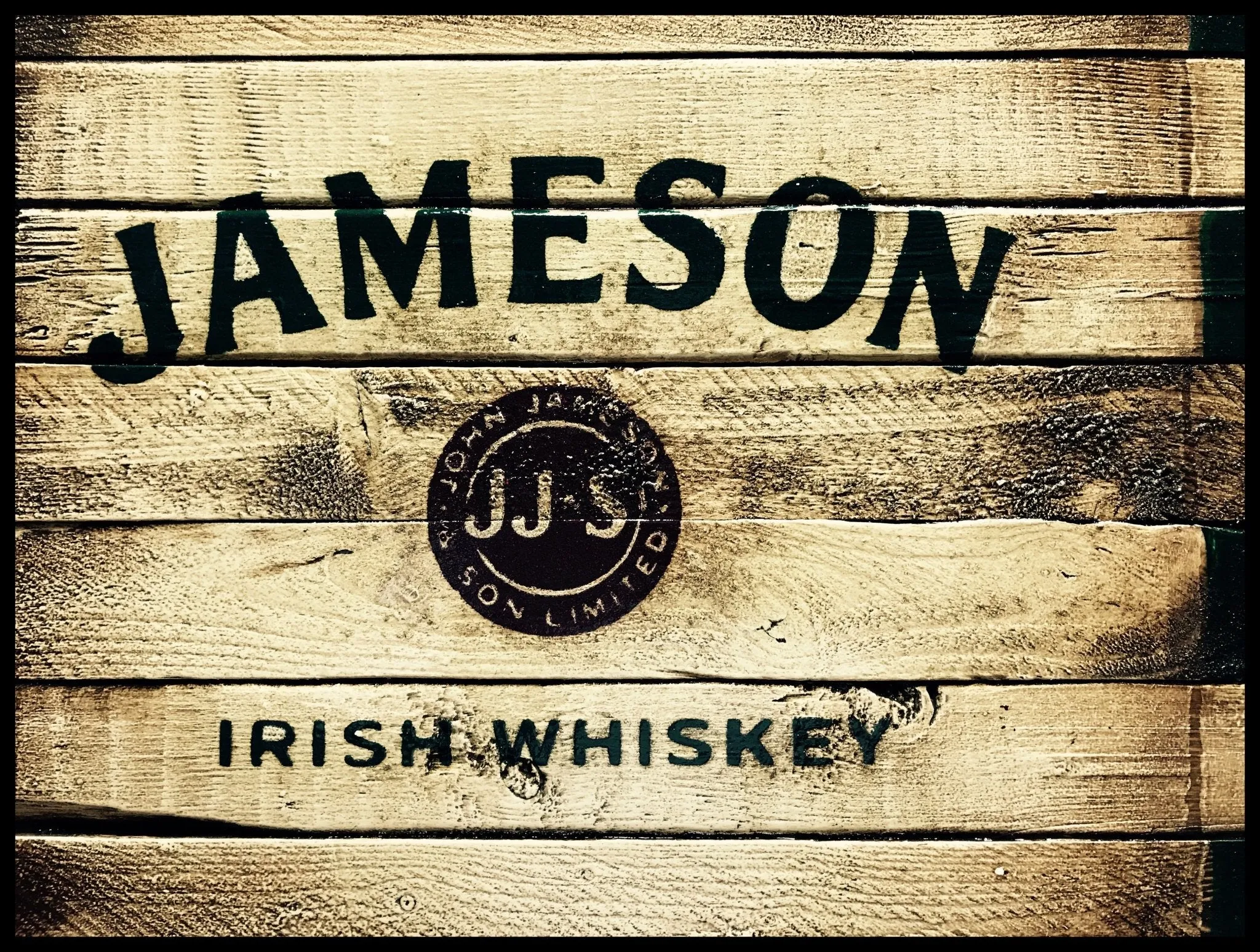Jameson Irish Whiskey Rustic Flag