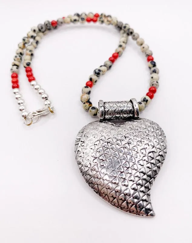 Jasper Heart Pendant