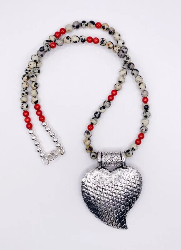Jasper Heart Pendant