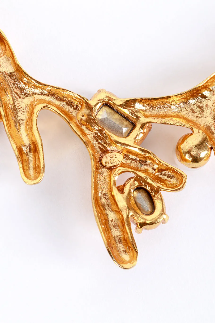 Jeweled Coral Branch Collar