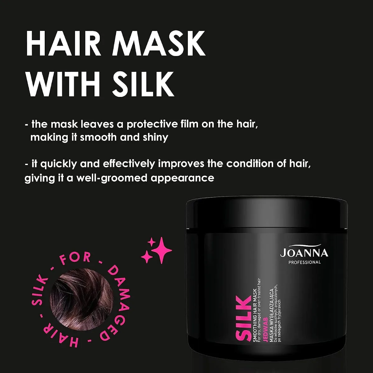 Joanna Professional Silk Smoothing Hair Mask for Dry & Damaged Hair