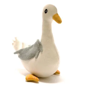Knitted Organic Cotton Seagull Soft Toy